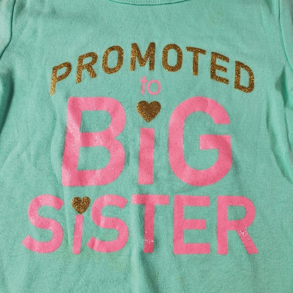 💥Just In💥 Promoted To Big Sis PJ Top 2T - Picture 2 of 5